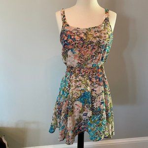 Lucca Couture soft and flowy floral summer dress.